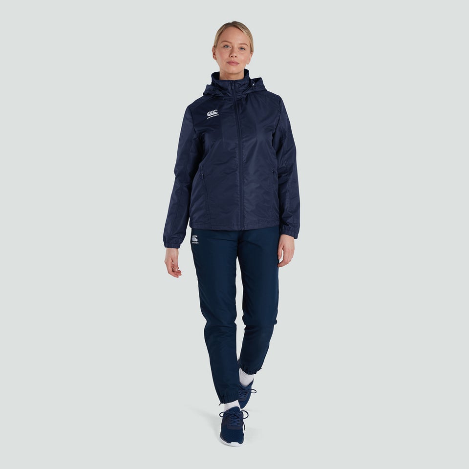 Womens Club Vaposhield Full Zip Rain Jacket Navy