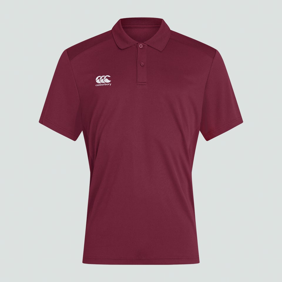 Mens Club Dry Polo Shirt Maroon
