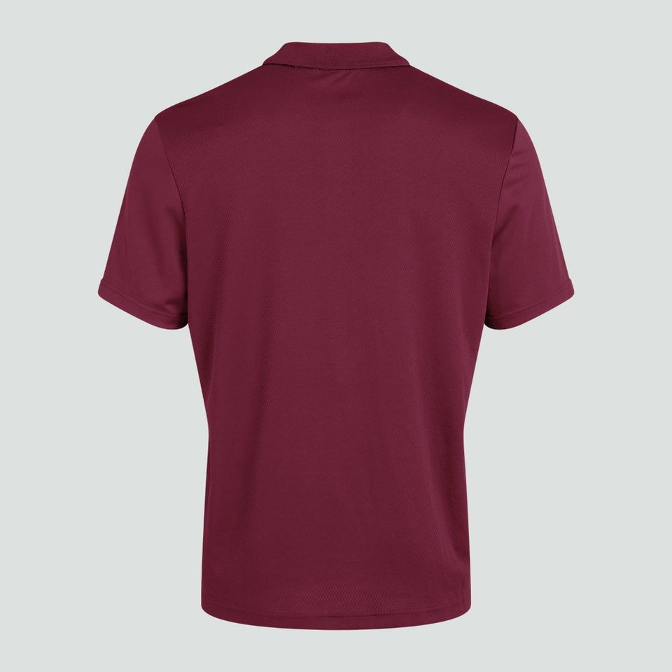 Mens Club Dry Polo Shirt Maroon