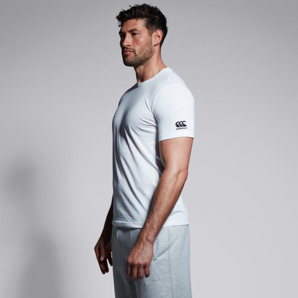 Mens Club Plain Tee White