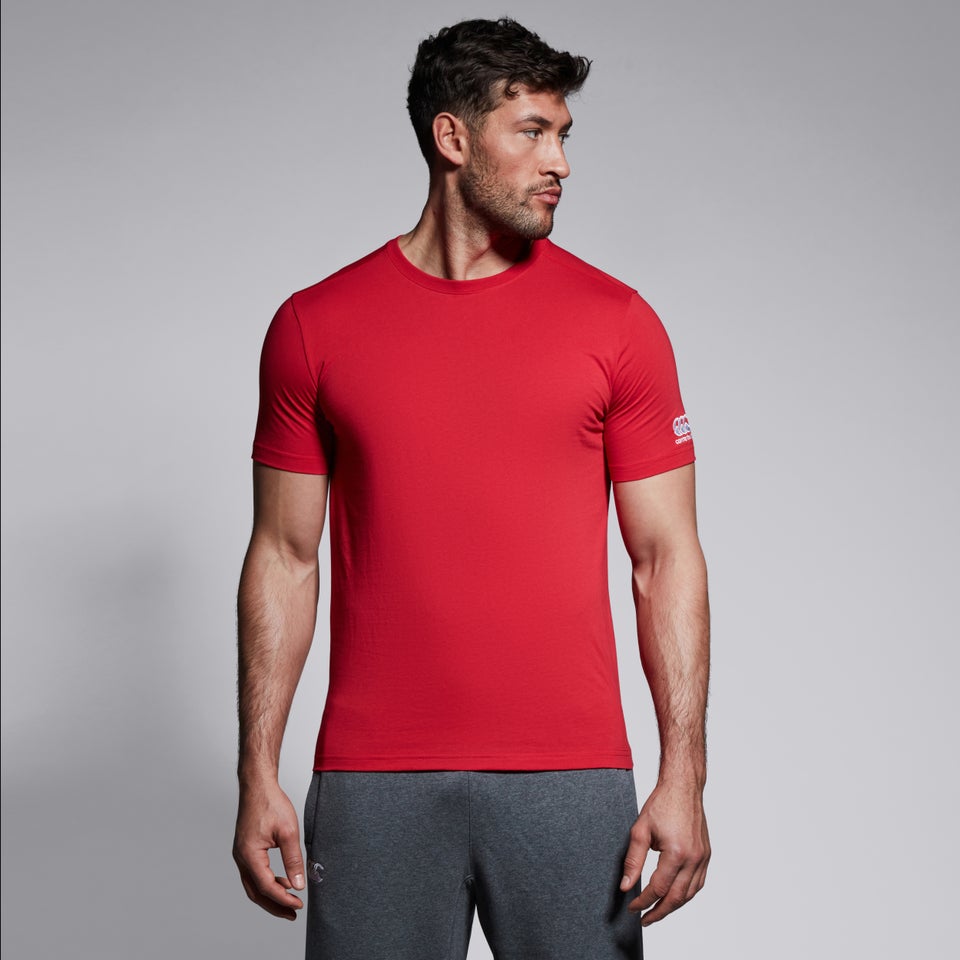 Mens Club Plain Tee Red