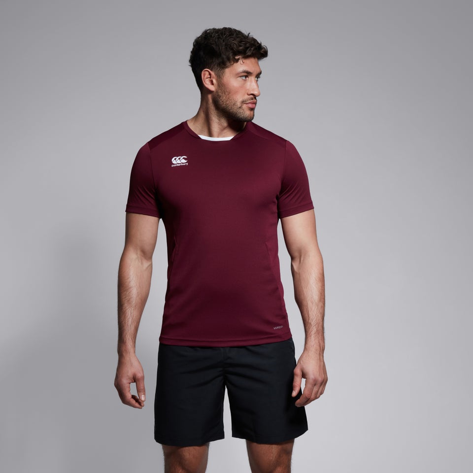 Mens Club Dry Tee Maroon