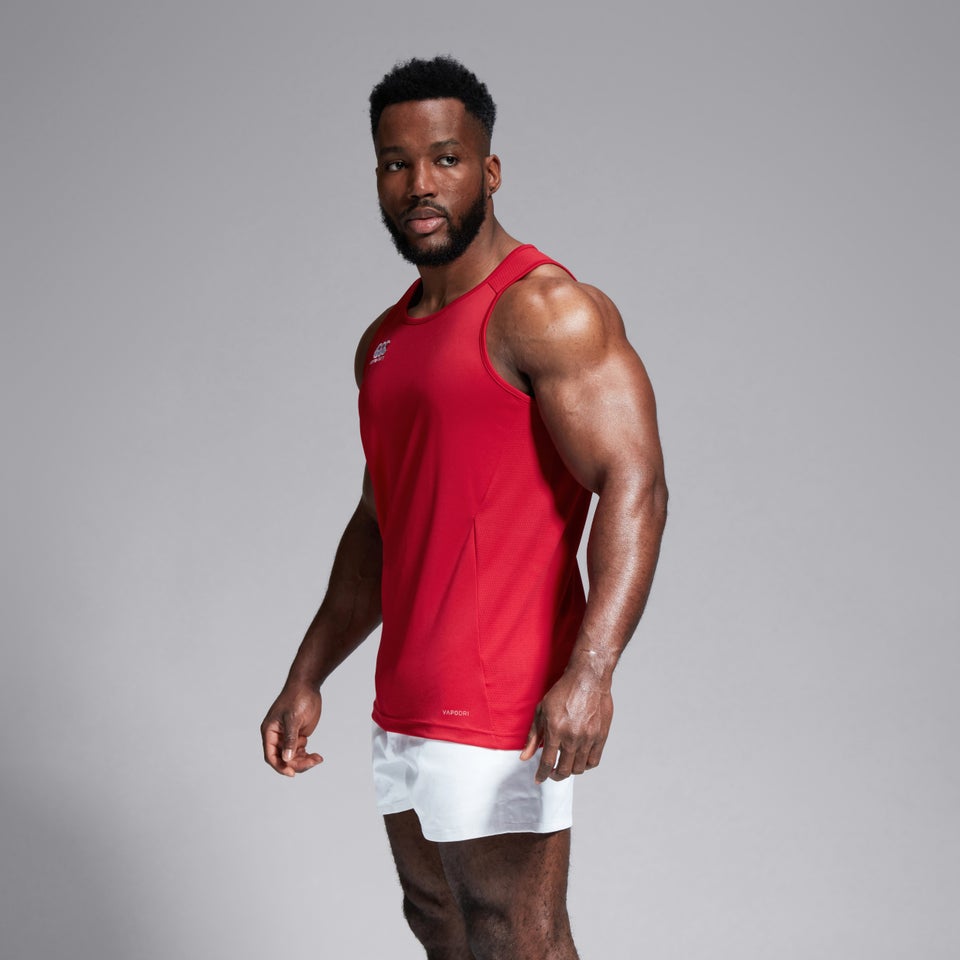 Mens Club Dry Singlet Red