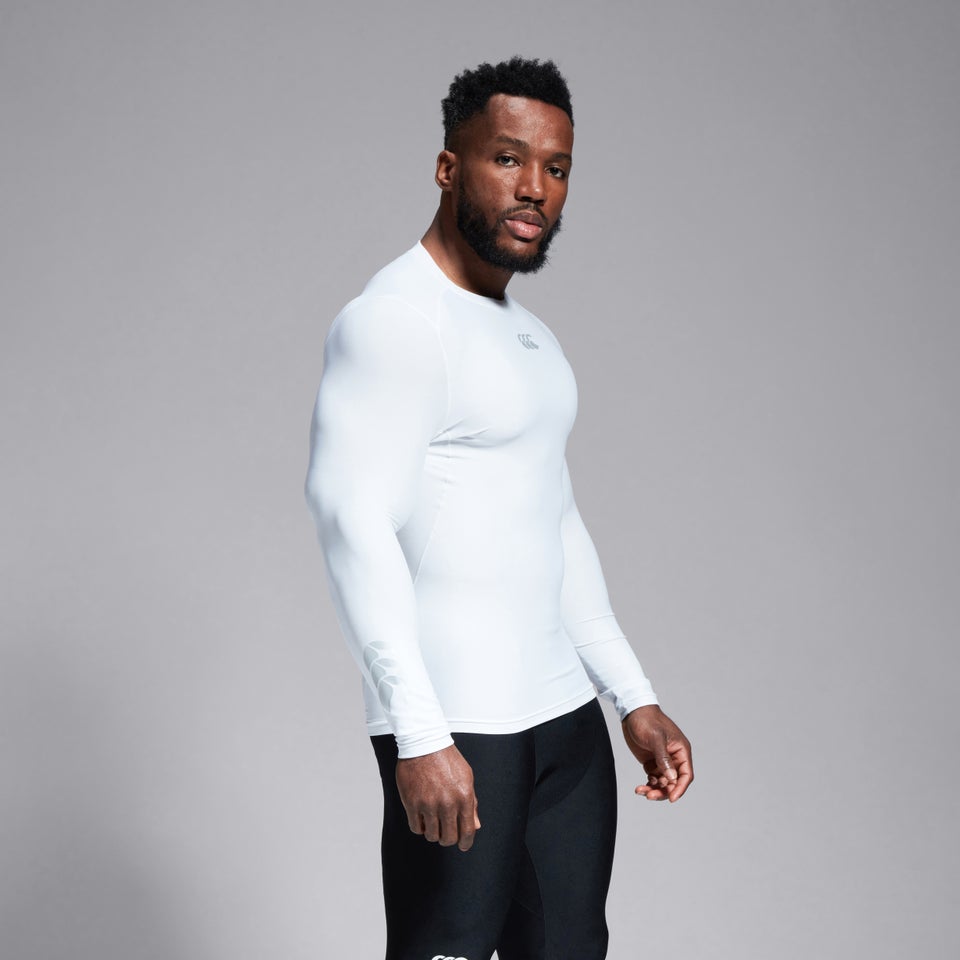 Mens Thermoreg Long Sleeved Top White