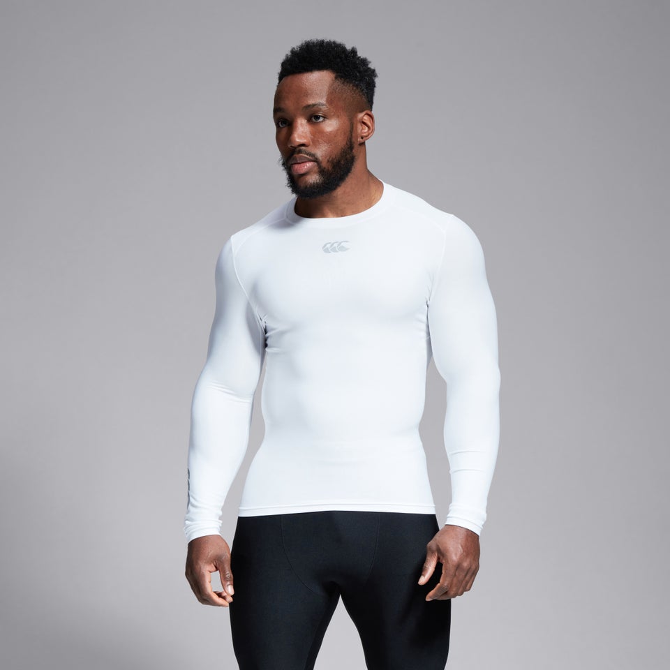 Mens Thermoreg Long Sleeved Top White