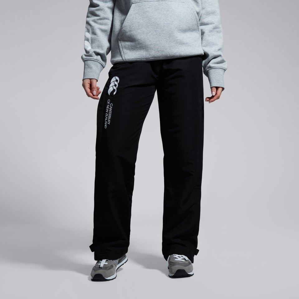 Womens Open Hem Stadium Pants Black