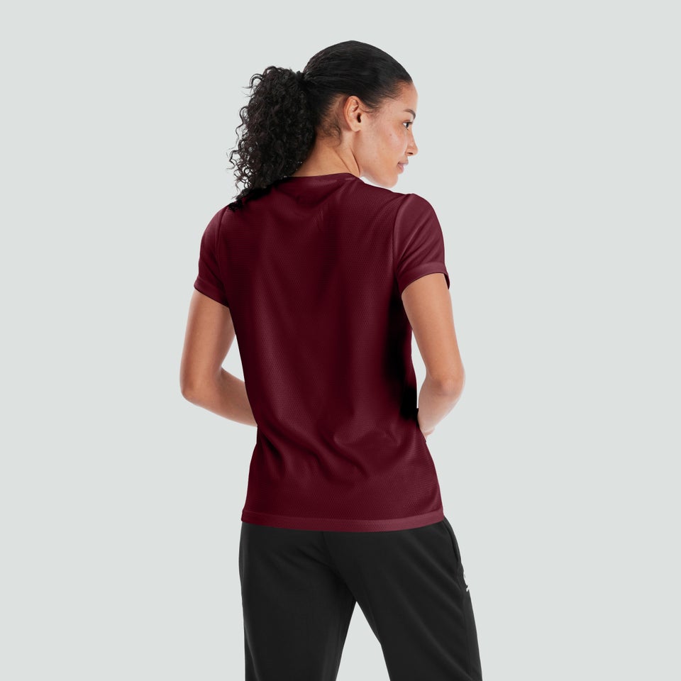Womens Club Dry Tee Maroon