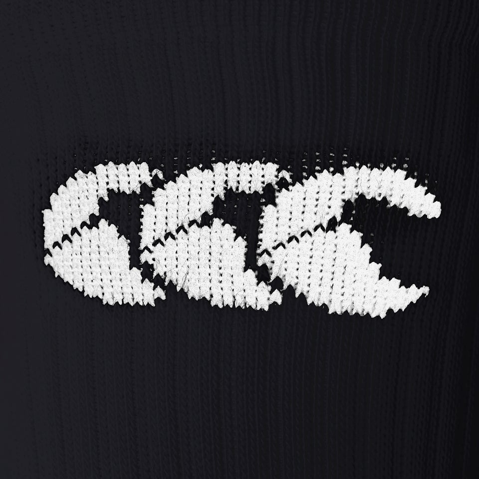 Mens Mid Calf Grip Socks Black