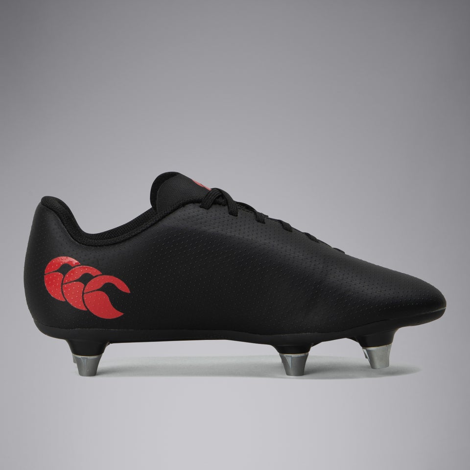 Junior Unisex Speed Razenior Soft Ground Boots Black/White