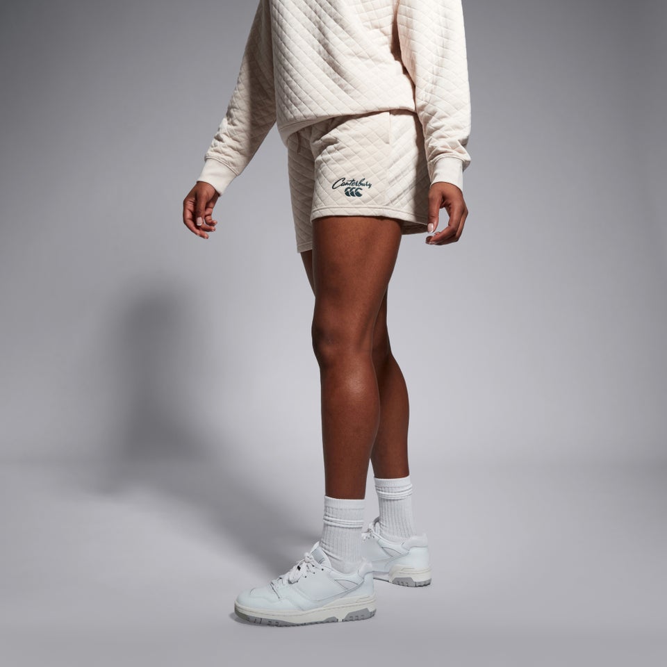 Womens Scene-Set 5" Knit Shorts Beige