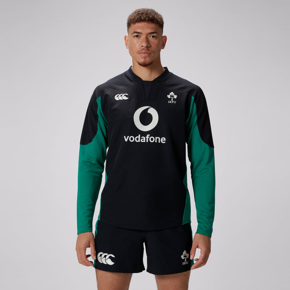 Mens Ireland Tech Drill Top Black/Green