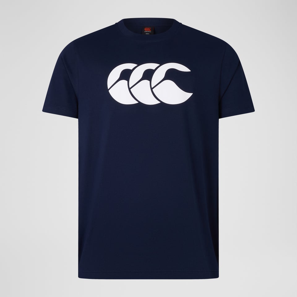 Mens CCC Cotton Logo Tee Navy