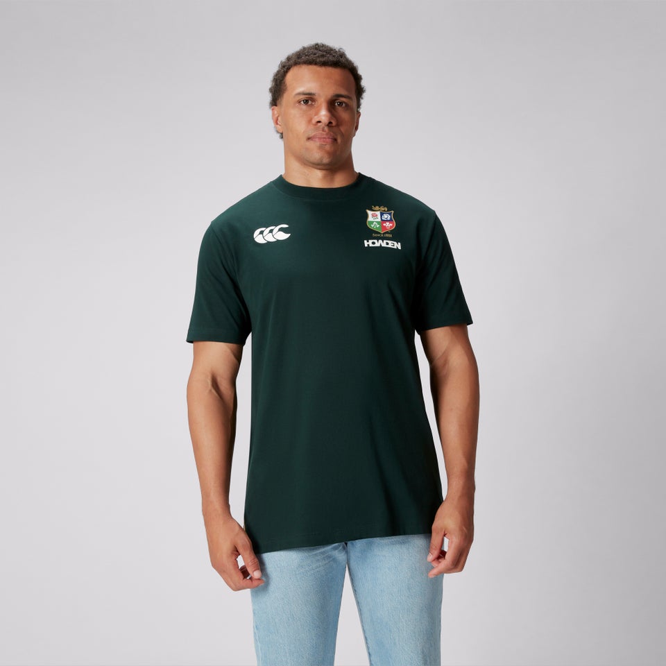 Mens British & Irish Lions Cotton Jersey Tee Green