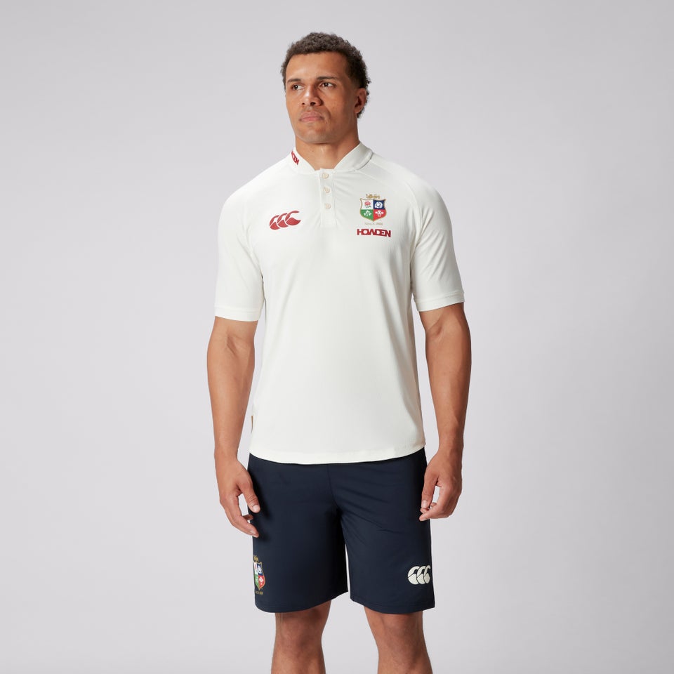 Mens British & Irish Lions Polo Shirt Cream
