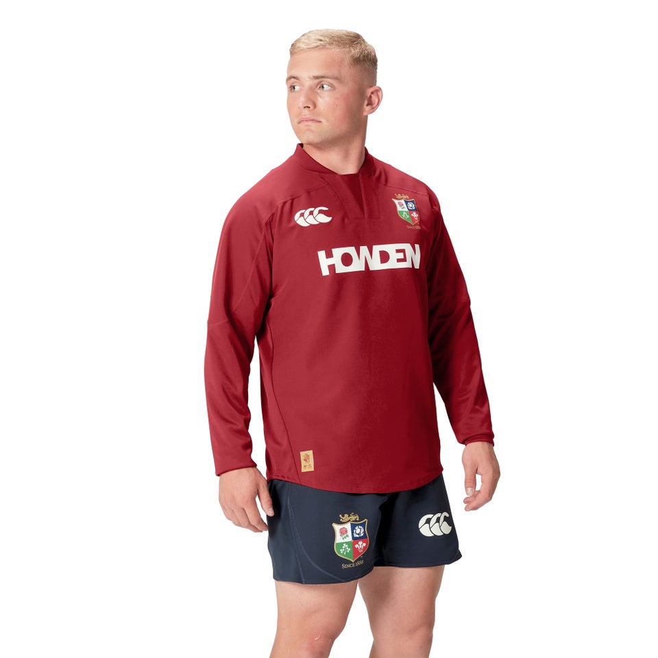 Mens British & Irish Lions Drill Top Red | Canterbury