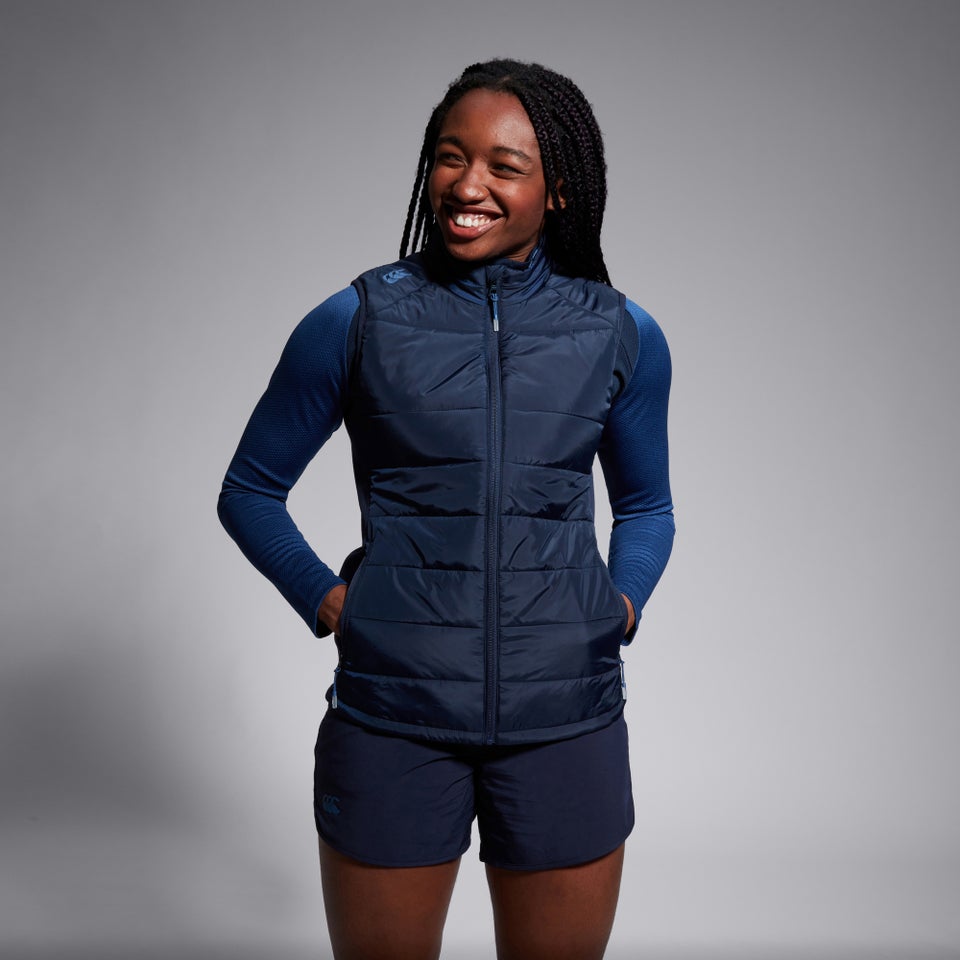 Womens Elite Microlight Gilet Navy