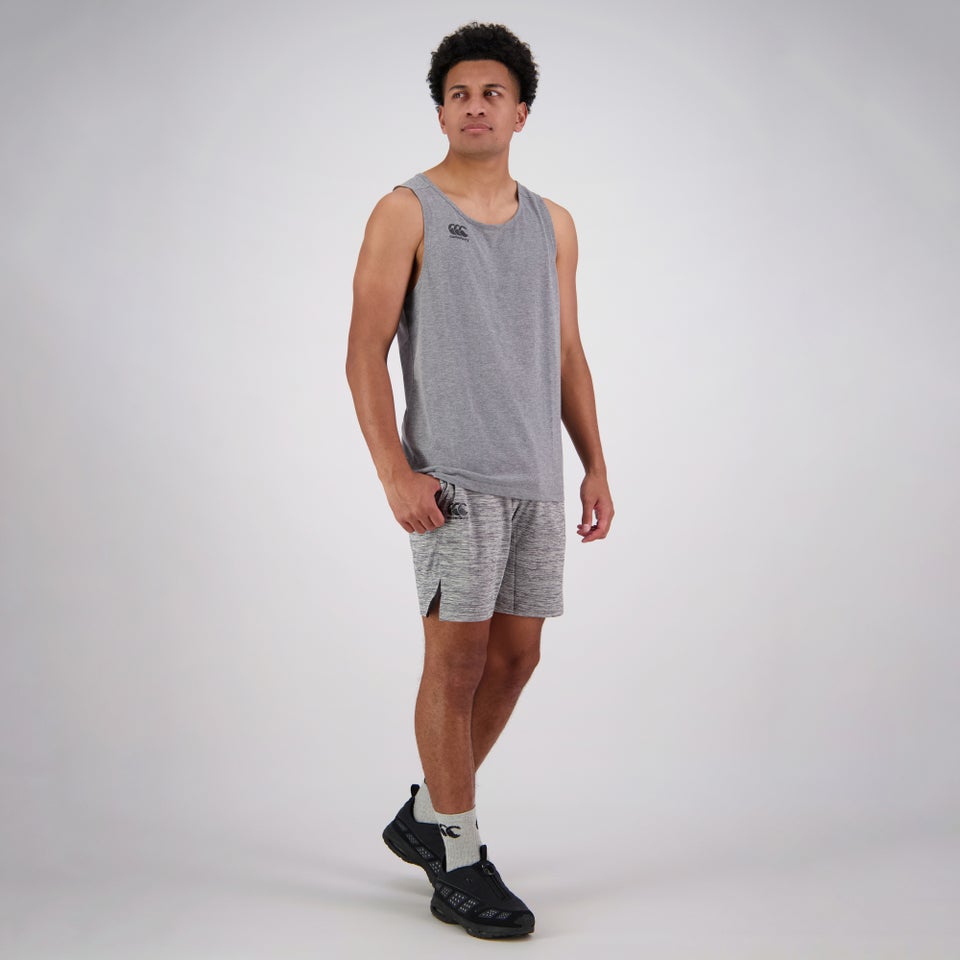 Mens Vapodri Tempo Singlet Grey Marl