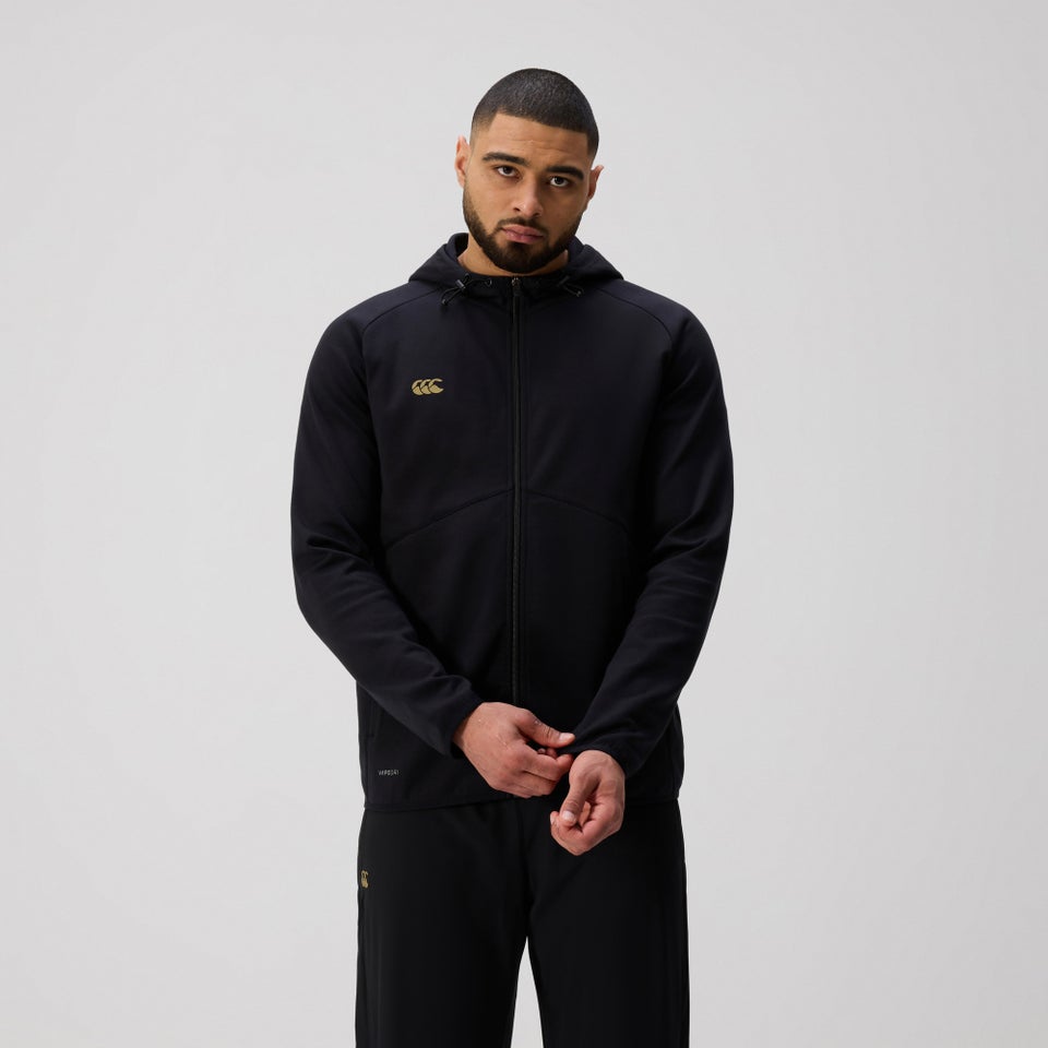 Mens Tempo+ Full-Zip Hoodie Black