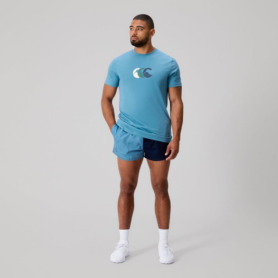 Mens Fundamentals Harlequin Drill Shorts Navy