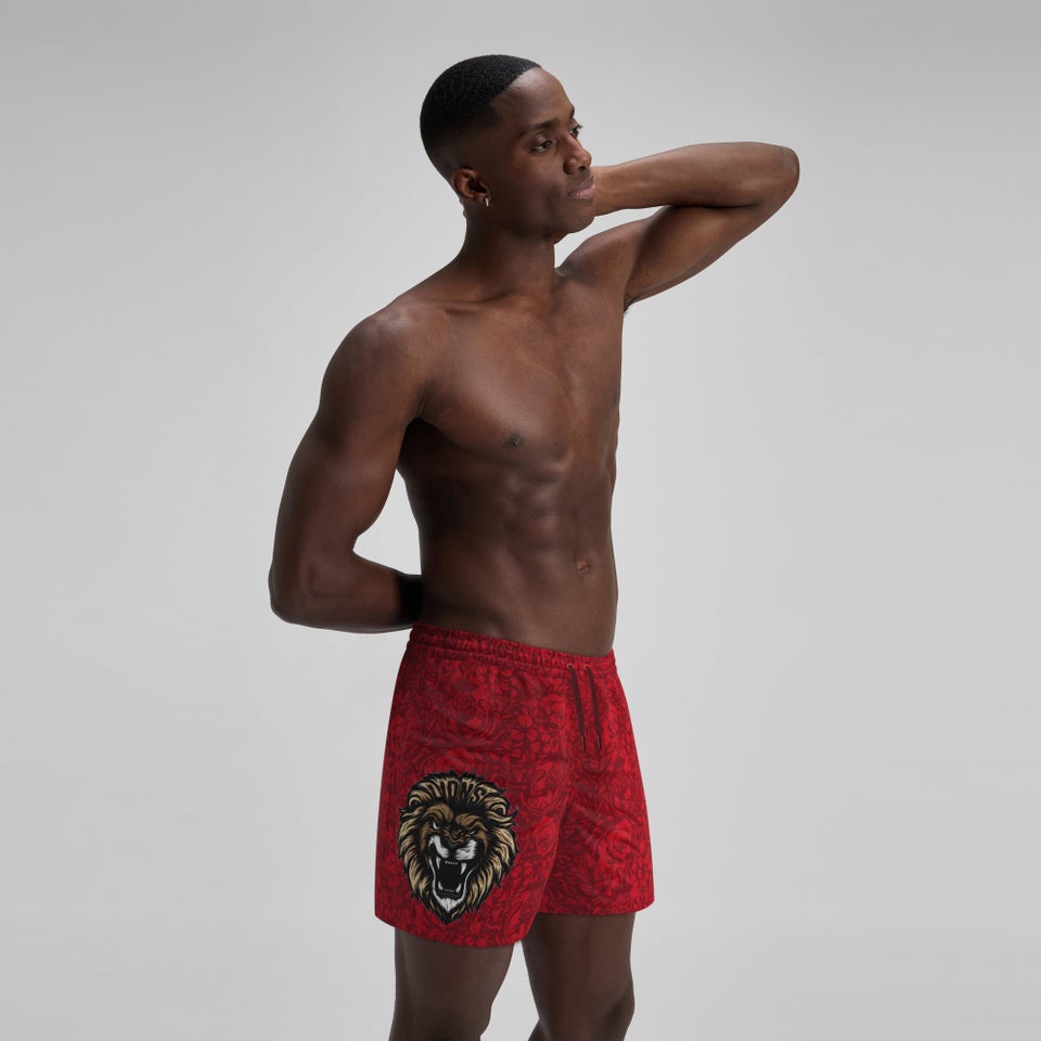 Mens British & Irish Lions 16" Watershorts Red