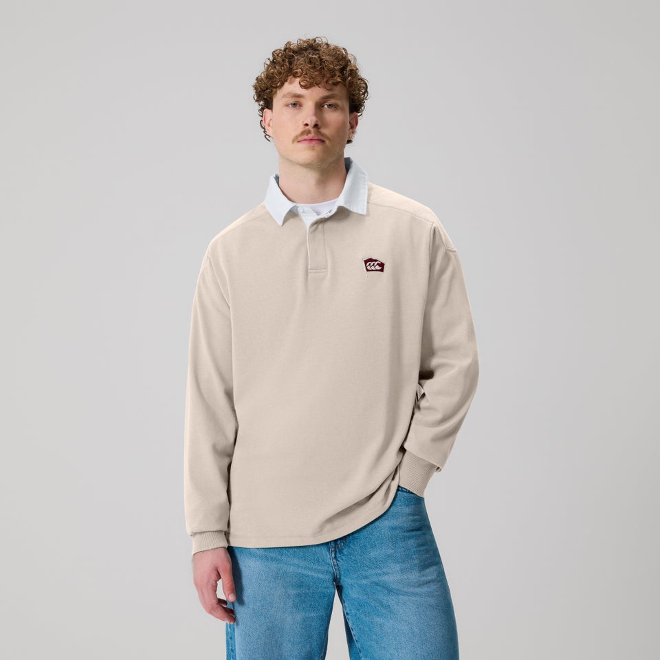 Mens The Rugby Jersey Beige